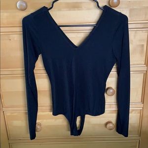 Long Sleeve V Neck Bodysuit